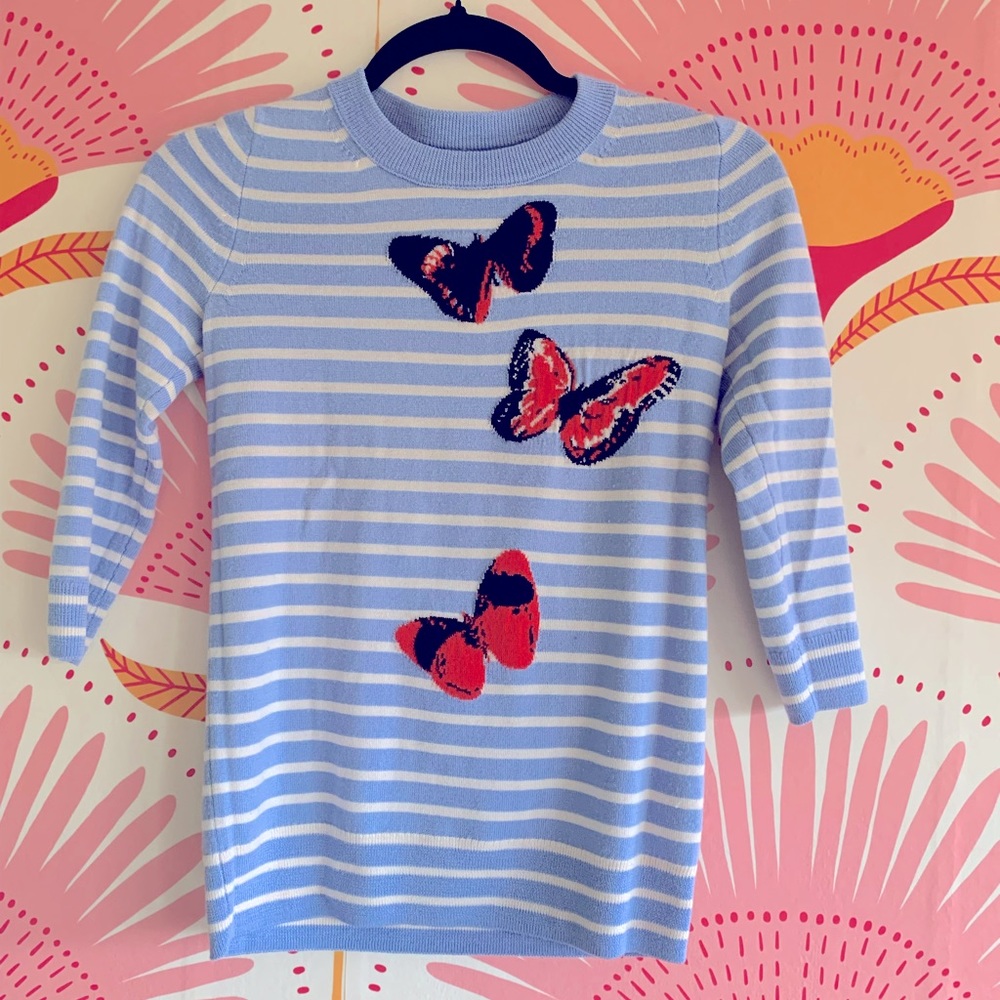 Fun and yet sophisticated at the same time butterfly cardigan by j crew.